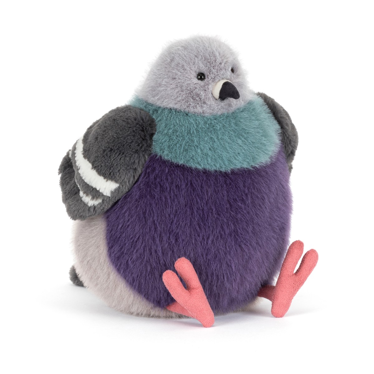 Peluche Jellycat Amuseables Leicester Pigeon - Nuovo Edizione Estate 2025, Taglia Grande, Lavabile